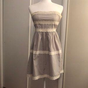 Anthropologie strapless sundress
